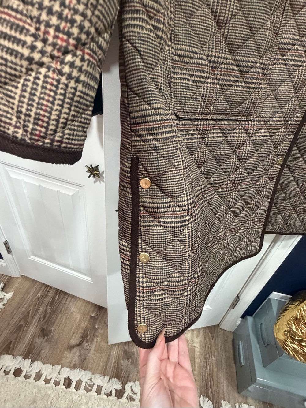 Ralph Lauren Plaid Barn Coat- NWOT - Picture 6 of 8